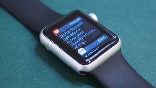 Apple Watch に通知が表示される