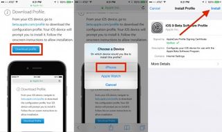 iOS 9.1 ベータ版ソフトウェア プロファイルをダウンロードする