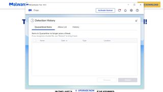 Malwarebytes を使用して隔離されたファイルを復元する