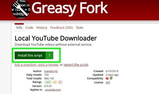 Chrome で YouTube 動画をダウンロードする方法 - greasyfork