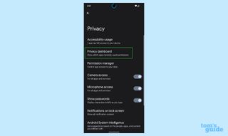 Android 12 でプライバシー ダッシュボードにアクセスする方法: ステップ 2