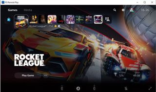 PS5でリモートプレイする方法 — PS Remote Playのロケットリーグ画面