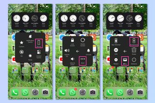 iPhone で Assistive Touch をオンにするために必要な手順を示すスクリーンショット