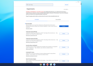 Chromebook 上の Steam に Chrome OS で有効化されているフラグが表示される