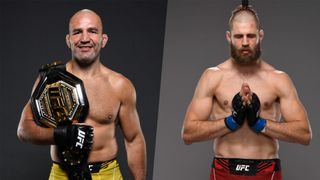 UFCファイターのグローバー・テイシェイラとイリ・プロチャスカの合成画像