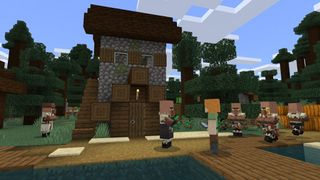 Minecraft 攻略: アレックスは村人とたむろします