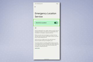 Android 位置情報サービス メニュー