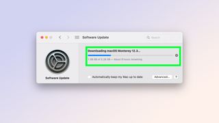 ソフトウェアアップデートでmacOS 12.3のダウンロードが開始されました
