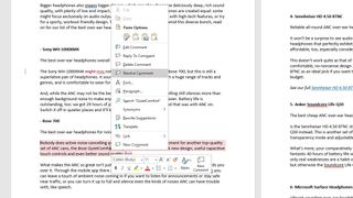 Word での変更を追跡する方法: コメントの作成、解決、削除 ステップ 3: 強​​調表示されたテキストを右クリックし、[コメントの解決] または [コメントの削除] をクリックします。