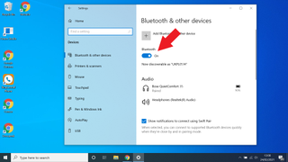 Windows 10でBluetoothをオンにする方法 - メニューからBluetoothをオンにします