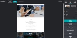 GoDaddy のウェブサイトビルダーを使用中