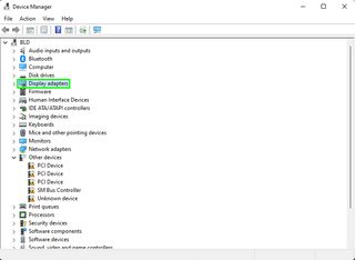 Windowsのデバイスマネージャー