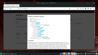 OpenNDS パッケージの依存関係を詳しく説明した画像