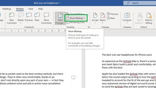 Word で変更を追跡する方法: 追跡された変更を表示または非表示にする ステップ 2: [レビュー]、[変更の追跡]、[マークアップの表示] の順にクリックします。