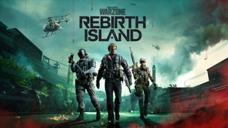 Warzone Rebirth Island でポーズをとる 3 人のキャラクター