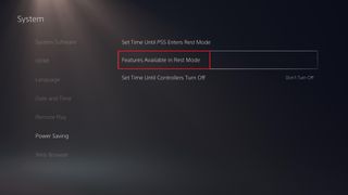PS5 でリモートプレイする方法 — 黒の背景にレストモード機能