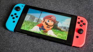 スーパーマリオ オデッセイをNintendo Switchの携帯モードでプレイ