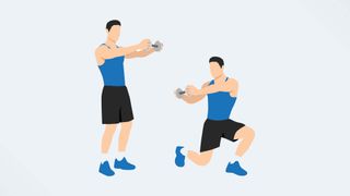 一日中座っている場合に最適なエクササイズ: ツイストを伴うランジ