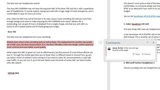 Word での変更を追跡する方法: コメントの作成、解決、削除 ステップ 2: コメントを作成する