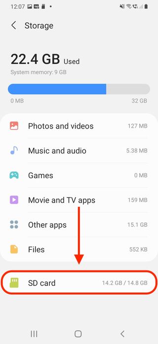 Samsung で SD カードをフォーマットする方法