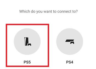 PS5 でリモートプレイする方法 — PS5 または PS4 への接続を選択します