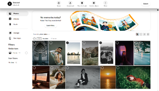 写真ストレージおよび共有サイト Amazon Photos のスクリーンショット