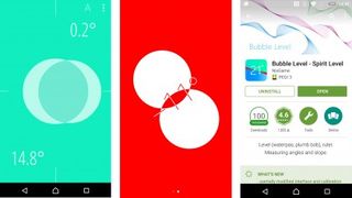 スマートフォンを水準器として使用する