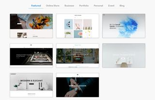 Weebly の Web サイトテーマのセレクション