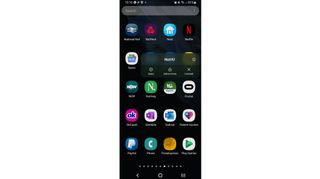 Samsung 製携帯電話のアプリドロワーのスクリーンショット