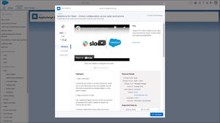 Salesforce AppExchange ウィンドウ