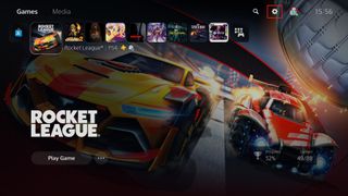 PS5でリモートプレイする方法 — PS5のロケットリーグ画面