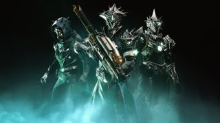 ソーンをテーマにした鎧を着た 3 人のガーディアン
