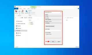 Windows で SD カードをフォーマットする方法