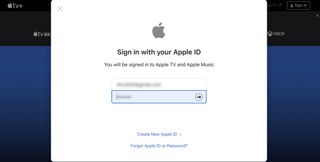 Apple IDのサインイン画面