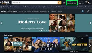 Amazon で Starz をキャンセルする方法: ステップ 1