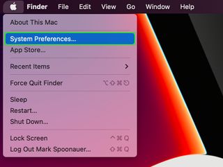 macOS システム環境設定