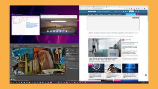 Windows 10 の分割画面