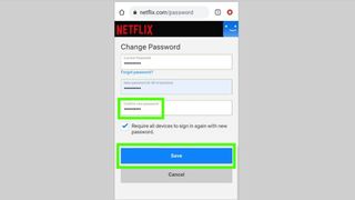 Netflixのパスワードをモバイルで変更する方法