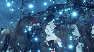 ゼノブレイド 3 のキャラクター、ミオとノアがオフセンディングを実行