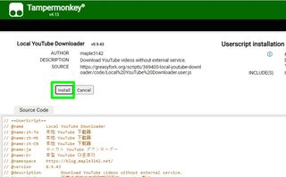 Chrome で YouTube 動画をダウンロードする方法 - スクリプトをインストールする
