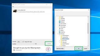 HEIC ファイルを JPEG に変換する方法 ステップ 5: [変換] をクリックし、変換されたファイルを保存する場所を選択して、[OK] をクリックします。