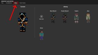 Minecraft スキン - スキン メニュー