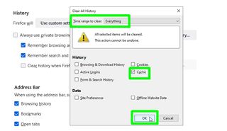 Firefox のキャッシュをクリアする方法 - 履歴