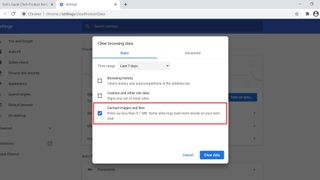 Chrome でキャッシュをクリアする方法: キャッシュされた画像とファイルを確認する
