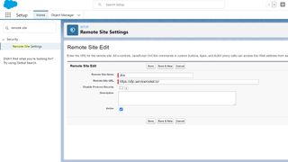 Salesforce でリモート サイトをセットアップして Jira に接続します。