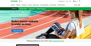 GoDaddy のウェブサイトビルダーのホームページ
