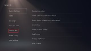PS5 でリモート プレイする方法 — 黒の背景でのリモート プレイ オプション