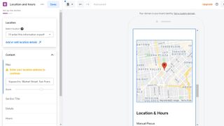 Square の Web サイトエディターのモバイルビュープレビューオプション
