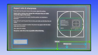 アスペクト比メニューを表示している Xbox Series X のスクリーンショット