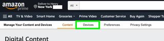 Kindle がインターネットにアクセスできなくなるかどうかを確認する方法: デバイスを選択します